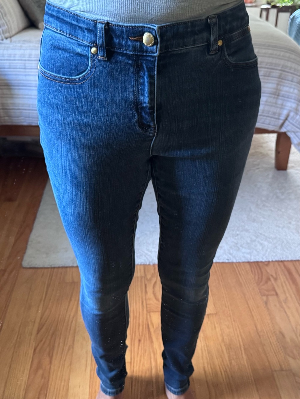 Michael Kors Vintage Dark Blue Mid-Rise Skinny Jeans - Women Sz 8